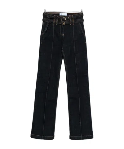 BLUGIRL DOUBLE-BELT JEANS
