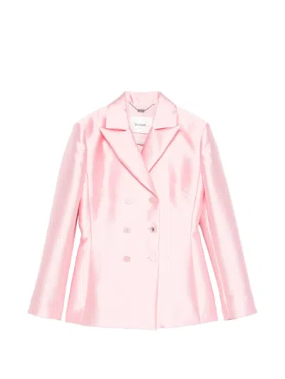 Blugirl Double-breasted Blazer In Pink