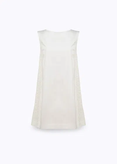 Blugirl Dress Dress Ra6194-t544a In Bianco Ottico (11111)