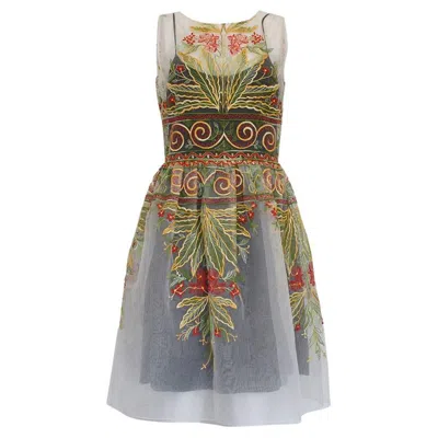 Pre-owned Blugirl Dress Size 42 In Gray