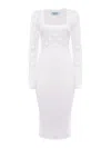 Blugirl Long-sleeved Dress In White