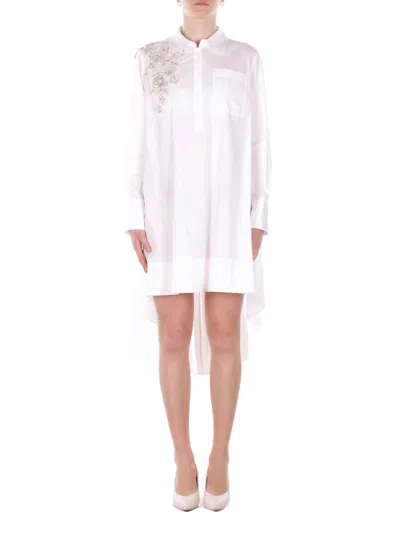Blugirl Dresses In Bianco Chiari E Naturali