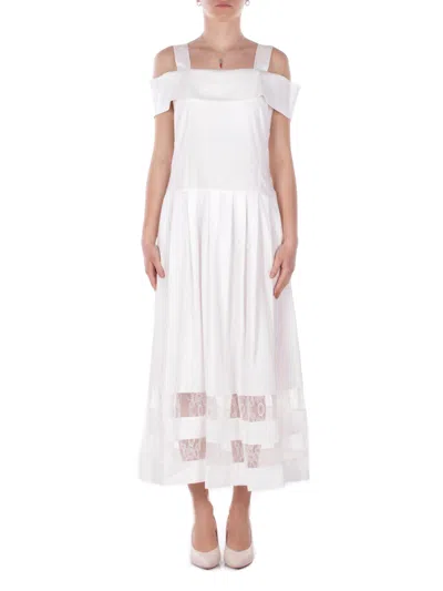 Blugirl Dresses In Bianco Chiari E Naturali