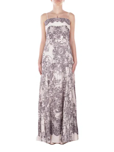 Blugirl Dresses In Grigio Neri E Grigi
