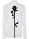 Blugirl Ecs Regular Popeline Embroider Shirt In Optic White