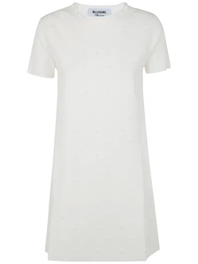 Blugirl Ecs Roses Application Twig Dress By