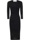 Blugirl Fitted Midi Dress With Deep V-neckline