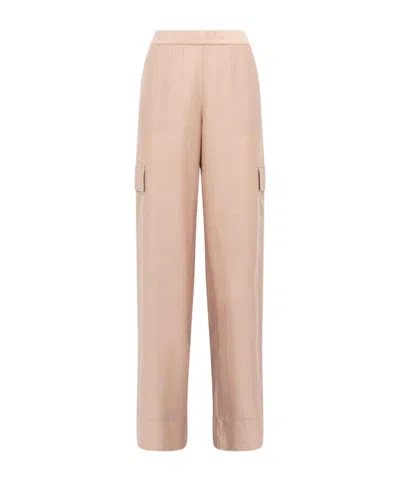 Blugirl Elastic Waist Casual Pants In Animal Print