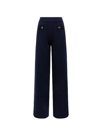 Blugirl Embellished Trousers In Blue