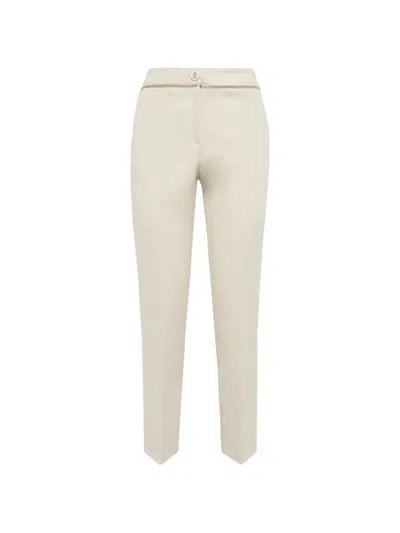 Blugirl Embellished Trousers In Neutral