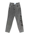 Blugirl Embroidered Floral Jeans In Gray