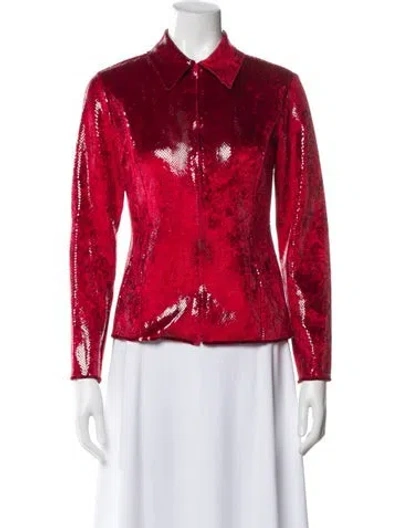 Pre-owned Blugirl Evening Jacket In Red