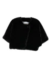Blugirl Faux Fur Jacket In Black
