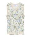 Blugirl Fine-knit Lurex Top In White