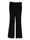 Blugirl Black Pants With Small Slit At The Hem In Black