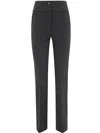 Blugirl Flare Crepe Stretch Trousers In Black