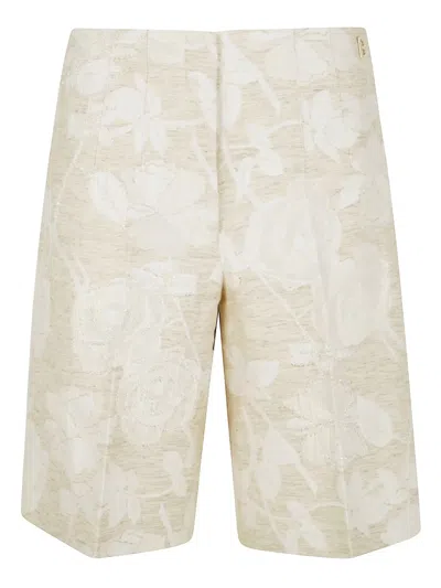 BLUGIRL FLORAL-JACQUARD BERMUDA SHORTS