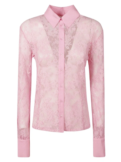 Blugirl Floral Lace Shirt In Pink