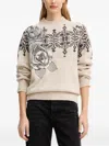 Blugirl Floral Patterned Sweater In White