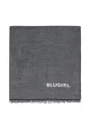 Blugirl Floral Print Scarf In Black