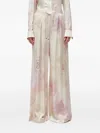 Blugirl Floral-print Palazzo Pants In Neutral