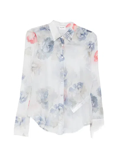 Blugirl Floral-print Shirt In Blue