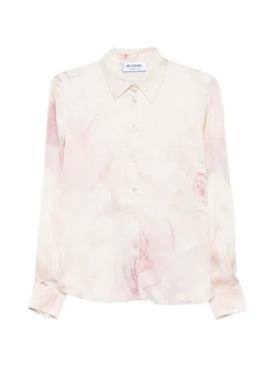 Blugirl Floral-print Shirt In Neutral