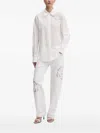Blugirl Flower-appliqué Shirt In White