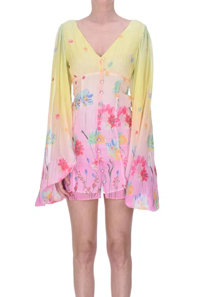 Blugirl Flower Print Mini Dress In Multicoloured