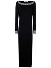 Blugirl Crystal-embellished Long Dress In Black