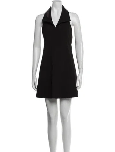 Pre-owned Blugirl Halterneck Mini Dress In Black