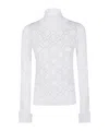Blugirl Viscose High Neck Sweater In White
