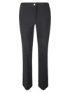 Blugirl High-waist Flared Plain Trousers In Black