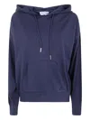 Blugirl Mix Viscose Knit Sweatshirt In Blue