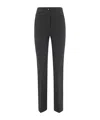 Blugirl Flare Crepe Stretch Trousers In Black