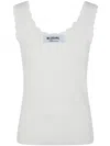 Blugirl Scallop-edge Top In Chalk