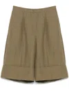 Blugirl Tailored Cuffed Wide-leg Shorts