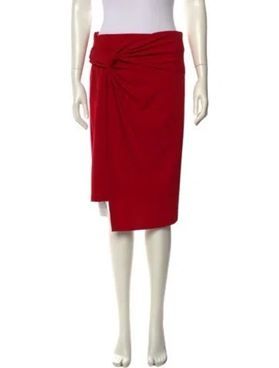 Pre-owned Blugirl Knee-length Skirt In Red