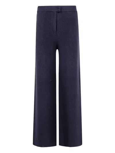 BLUGIRL KNIT TROUSERS JACQUARD,RF5051MA07R 93812 DEEP NIGHT