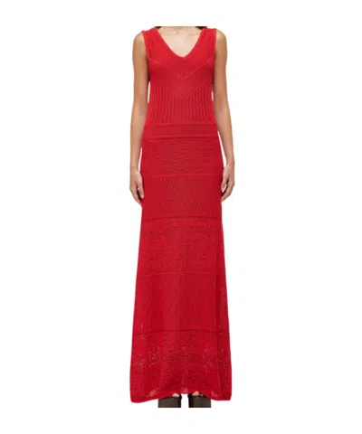 Blugirl Knitted Dress In Red