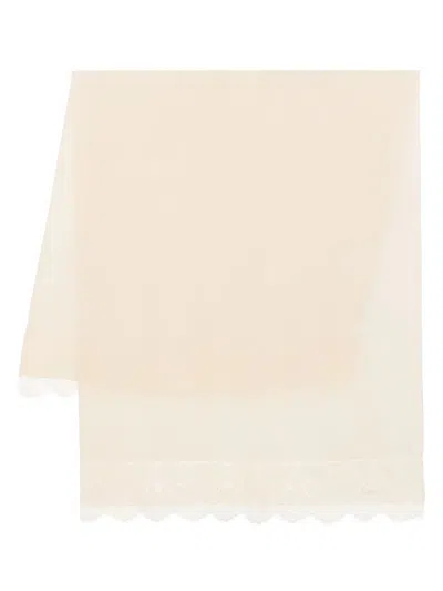 Blugirl Lace Applications Stole In White
