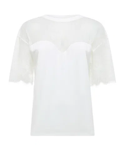 Blugirl Lace T-shirt In White