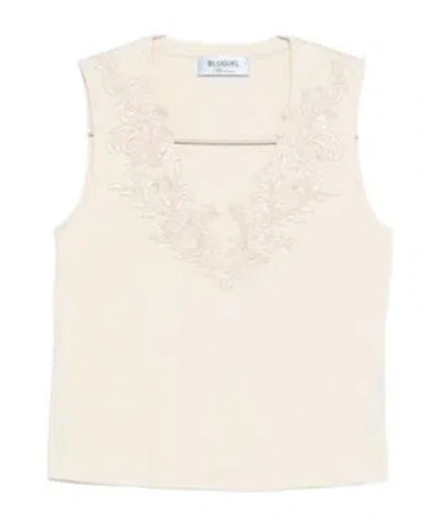 Blugirl Lace Vest In White