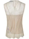 Blugirl Lace Wflowers Patch Top In Neutral