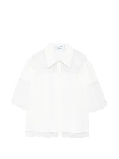 Blugirl Lace-detail Shirt In White