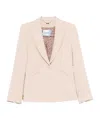 Blugirl Tailored Beige Jacket With Classic Lapel In Neutral