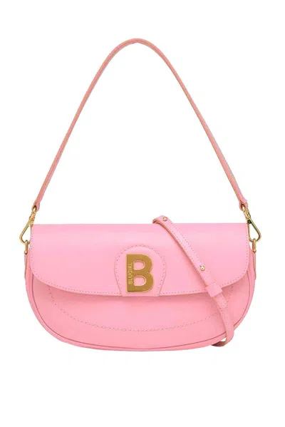 Blugirl Leather Hobo Bag In Pink
