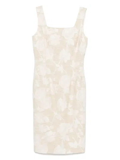 Blugirl Linen Mix Jacquard Kat Dress By