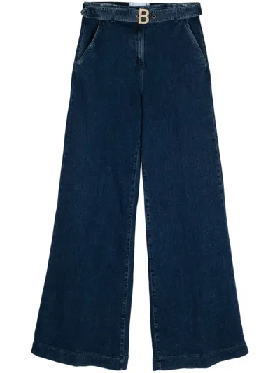 Blugirl Logo-buckle Jeans In Blue