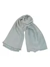 Blugirl Logo Jaquard Foular Scarf In Gray